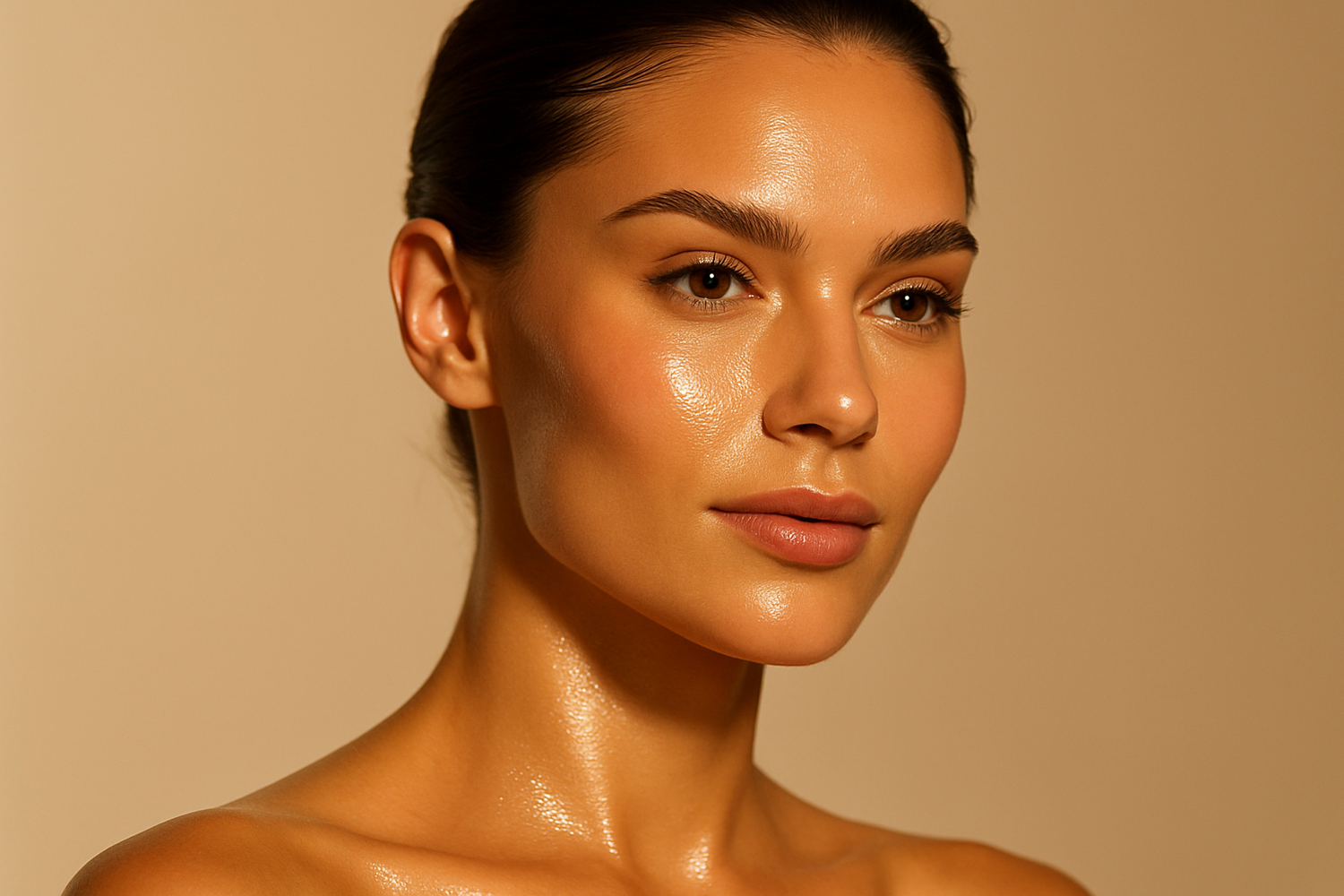 Toned and Glowing Face of a girl
